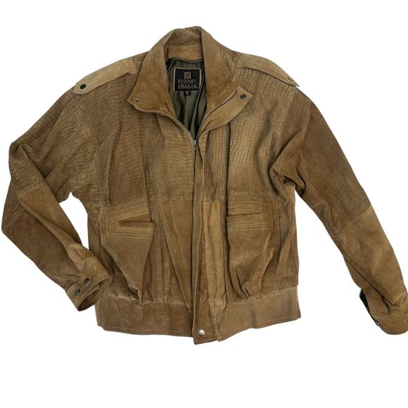 Vintage 80s Suede Leather Jacket - Picture 3 of 13